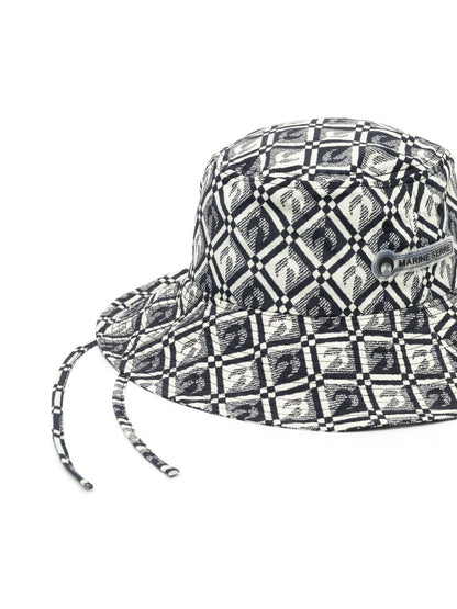 Moon print bucket hat