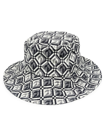 Moon print bucket hat