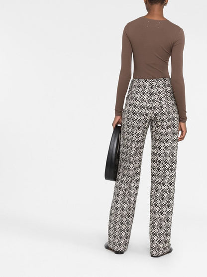 Moon jacquard tailored trousers