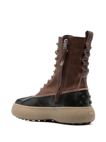 Winter gommino leather boots