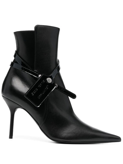 Leather ankle boots