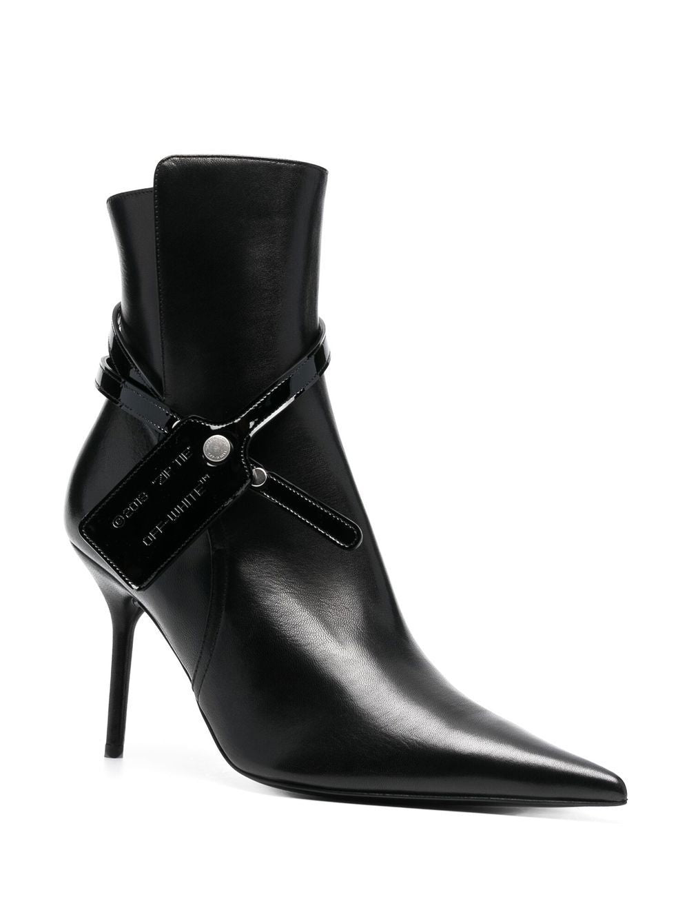 Leather ankle boots