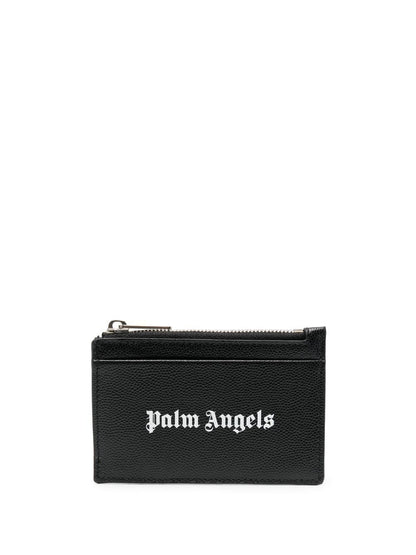 Leather zipped card case