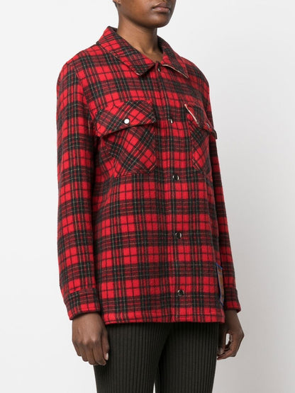 Checked wool shirt