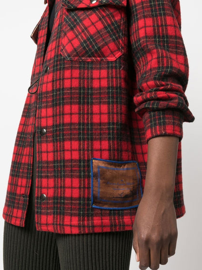 Checked wool shirt