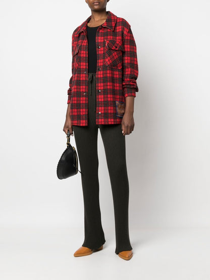 Checked wool shirt