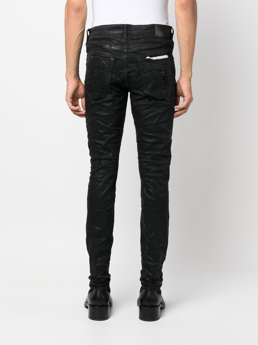 Heavy repair denim jeans