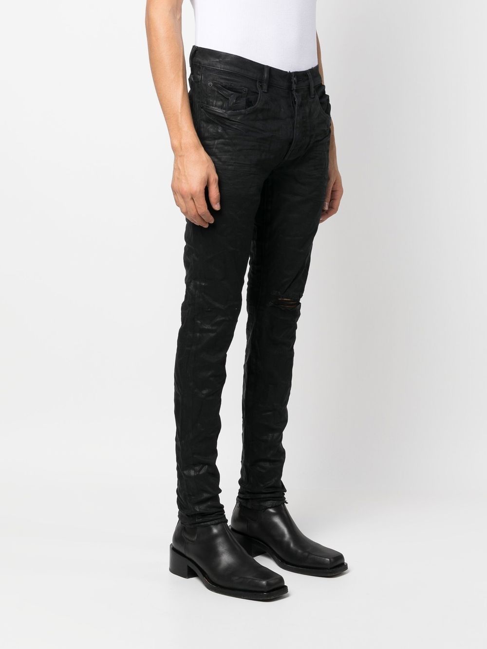 Heavy repair denim jeans