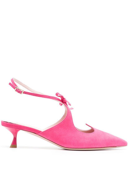 I love vivier leather slingback pumps