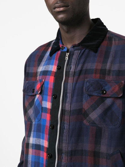 Checked fleece shirt