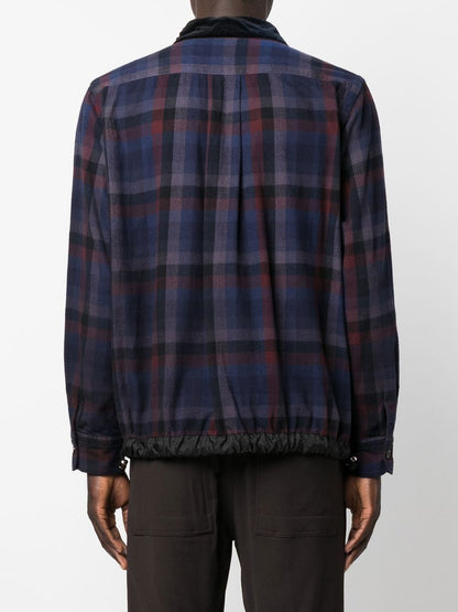 Checked fleece shirt