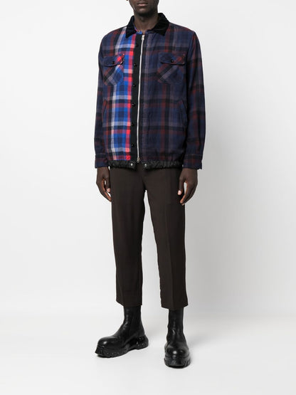 Checked fleece shirt