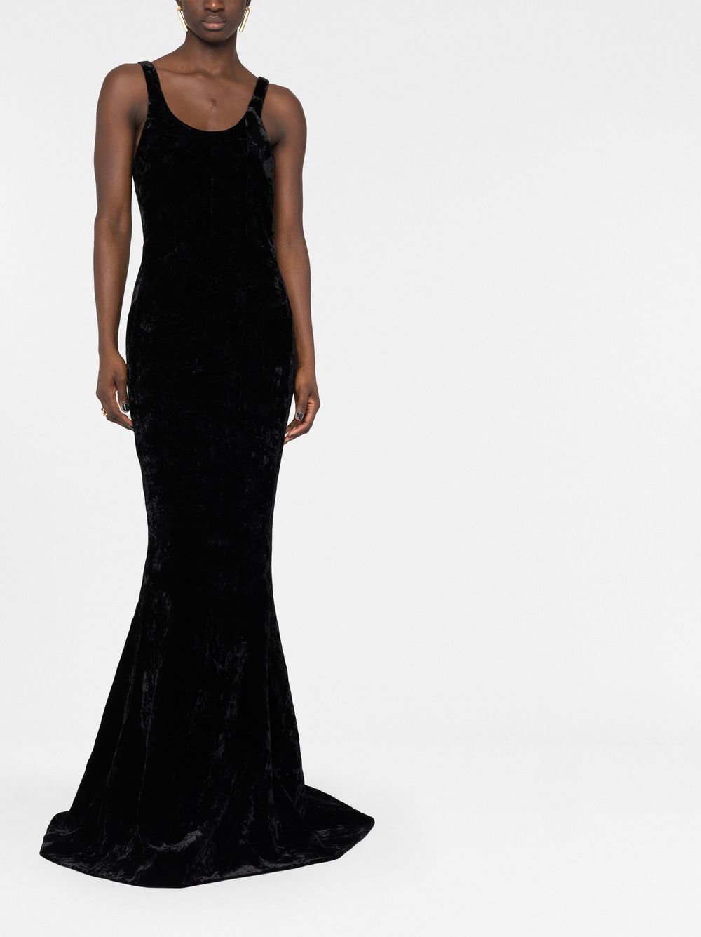 Velvet mermaid long dress