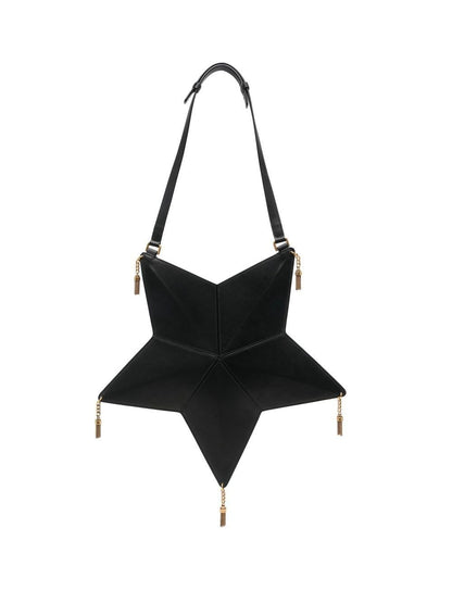 Star leather handbag