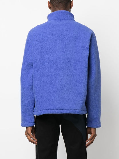 Half zip mock neck sweatshirt