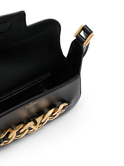 Vlogo chain small leather shoulder bag