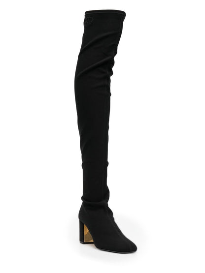 Golden walk over-the-knee boots