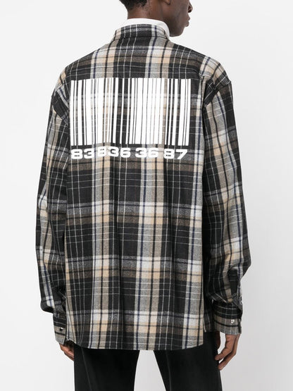 Checked flannel shirt