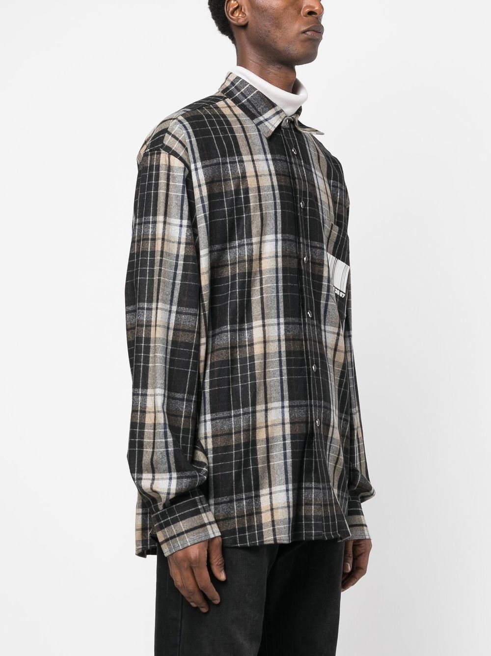 Checked flannel shirt