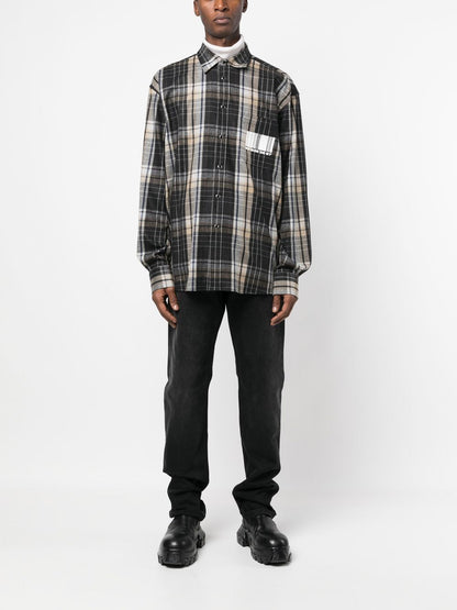 Checked flannel shirt