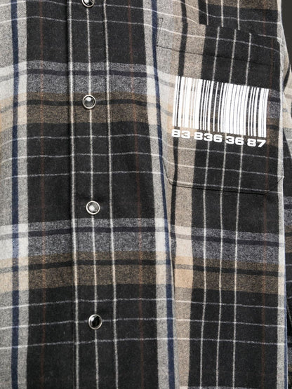 Checked flannel shirt