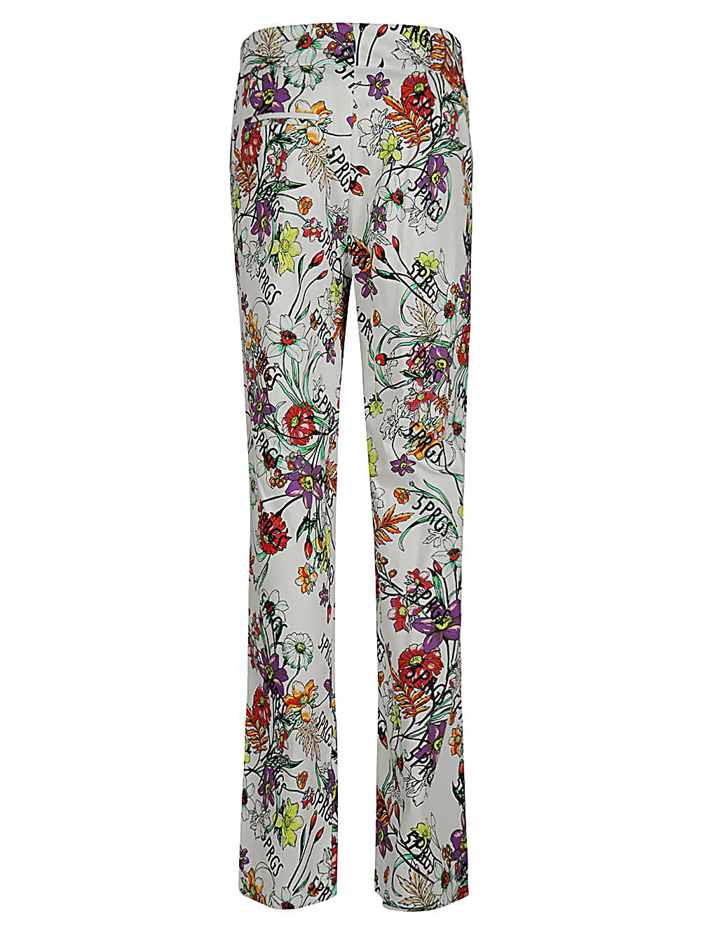 Printed cotton trousers