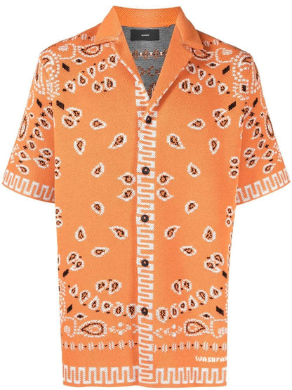 Bandana print cotton shirt