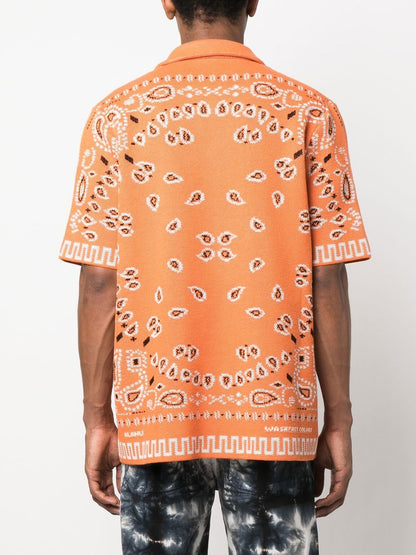 Bandana print cotton shirt