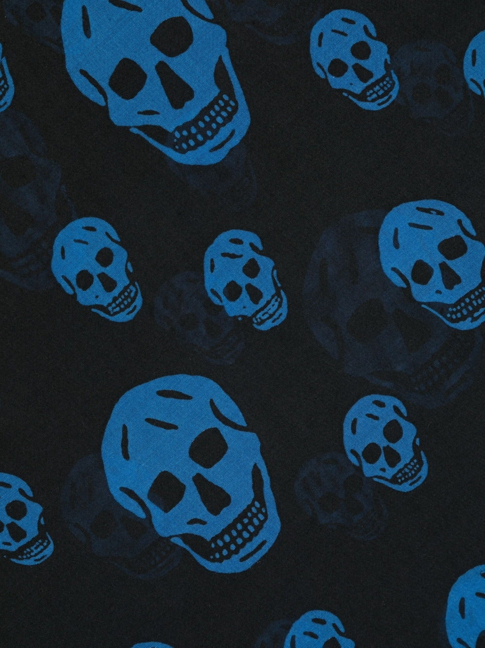 Biker skull silk blend scarf