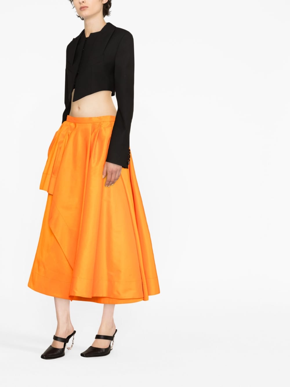 A-line midi skirt