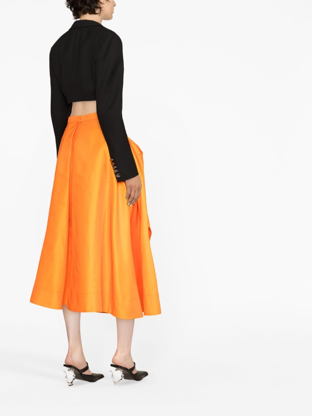 A-line midi skirt