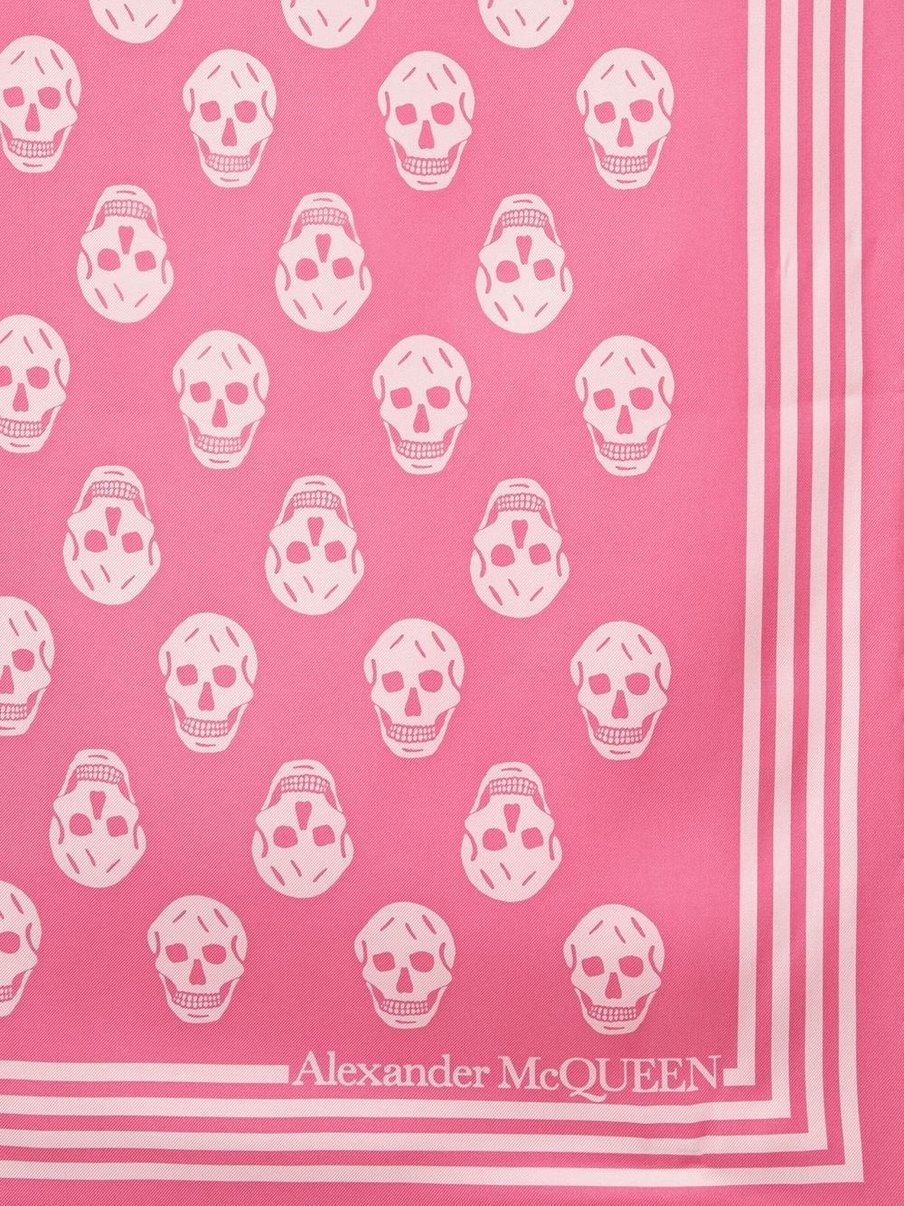 Biker skull silk scarf