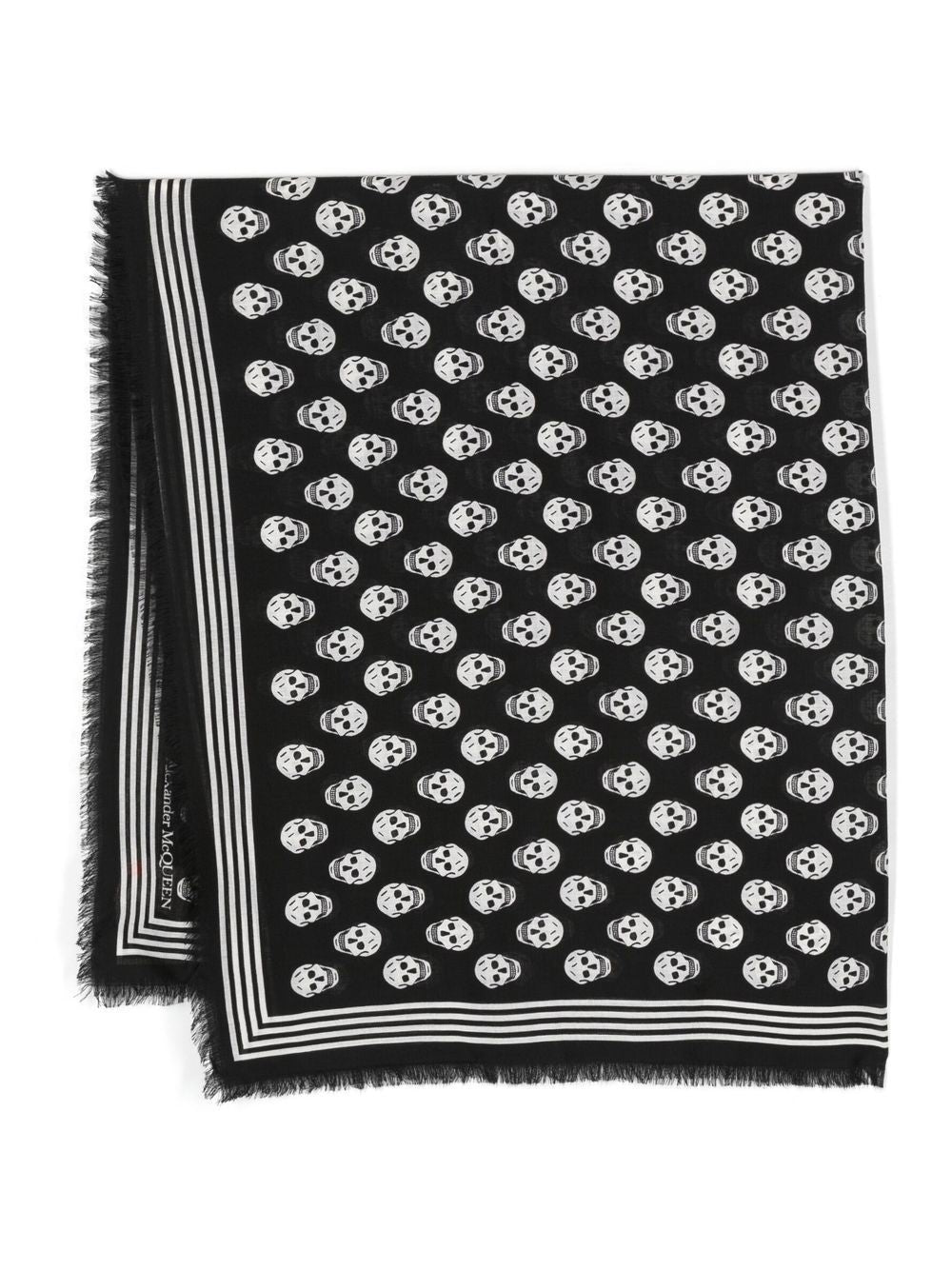 Biker skull wool scarf