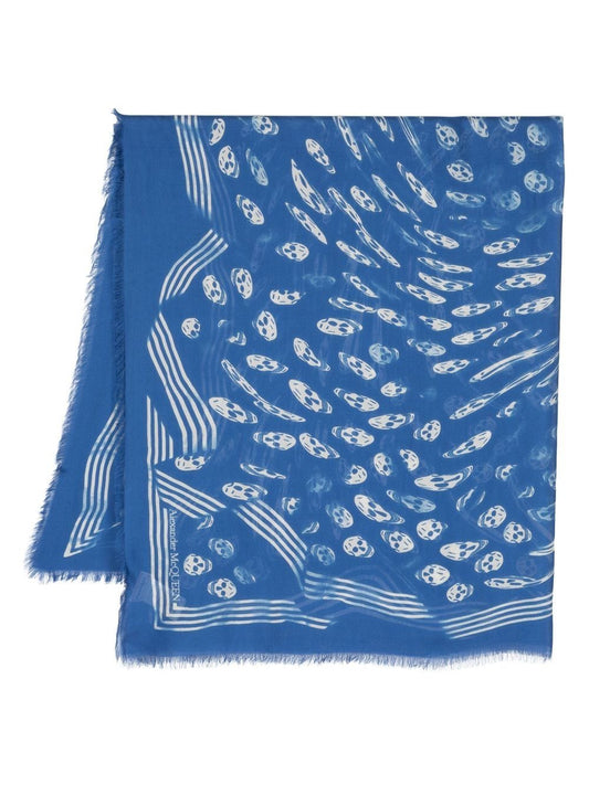 Vortex print biker scarf