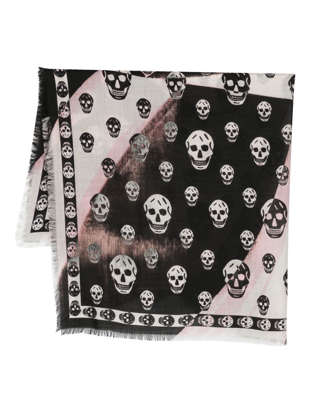 Biker skull wool scarf