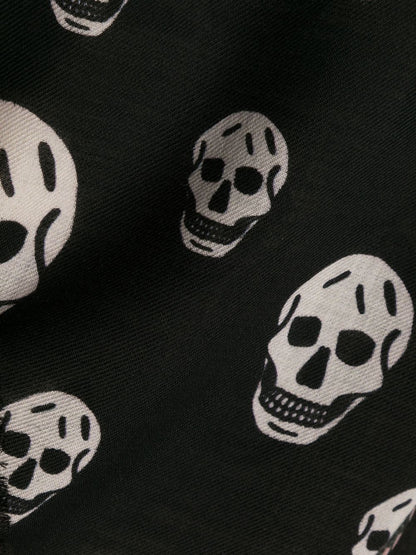 Biker skull wool scarf