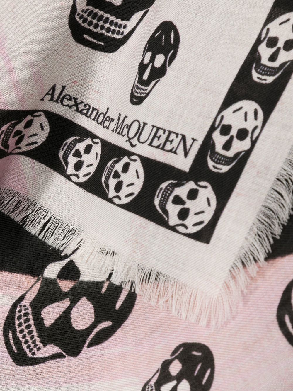 Biker skull wool scarf