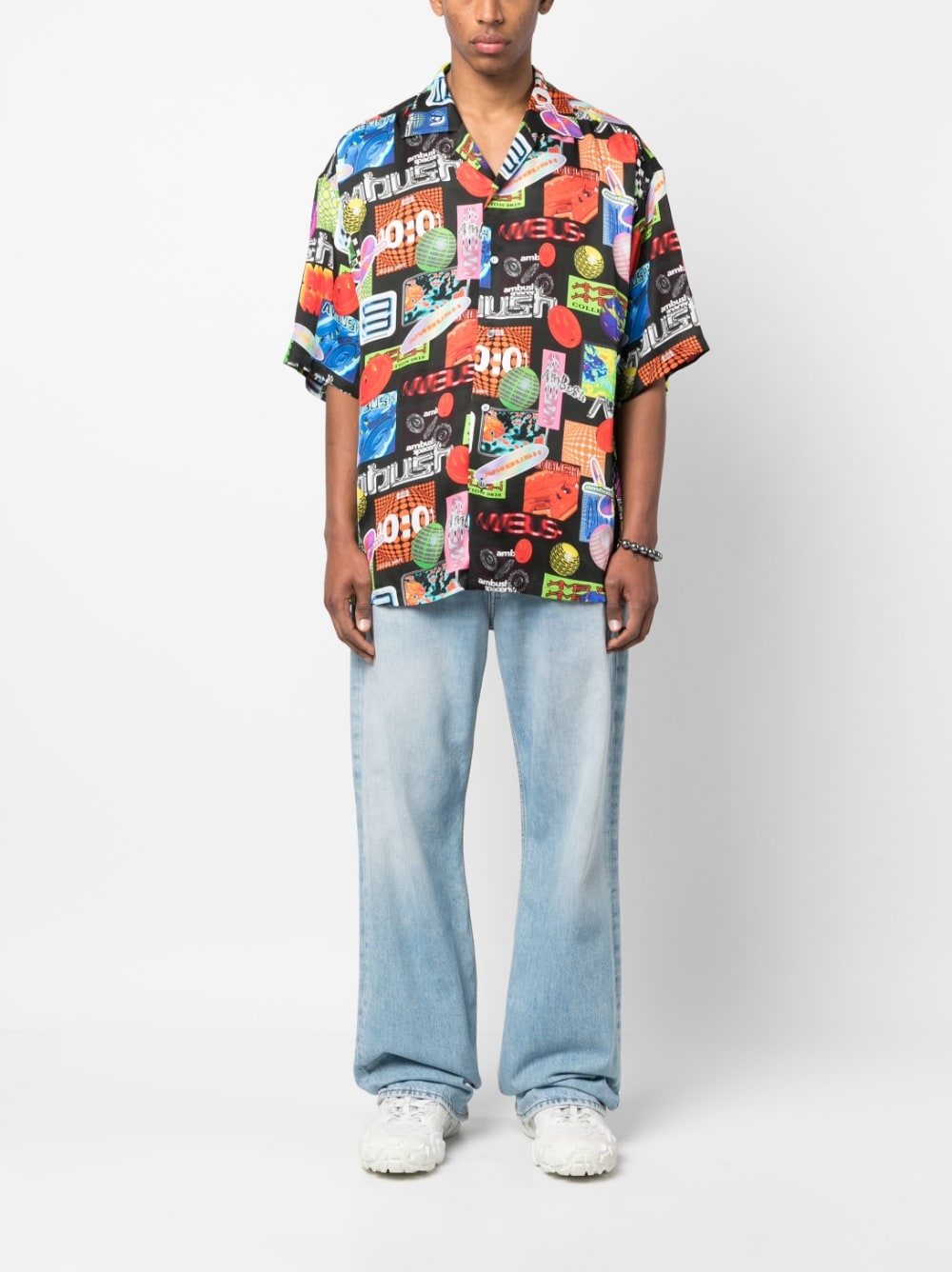 Cotton bowling shirt