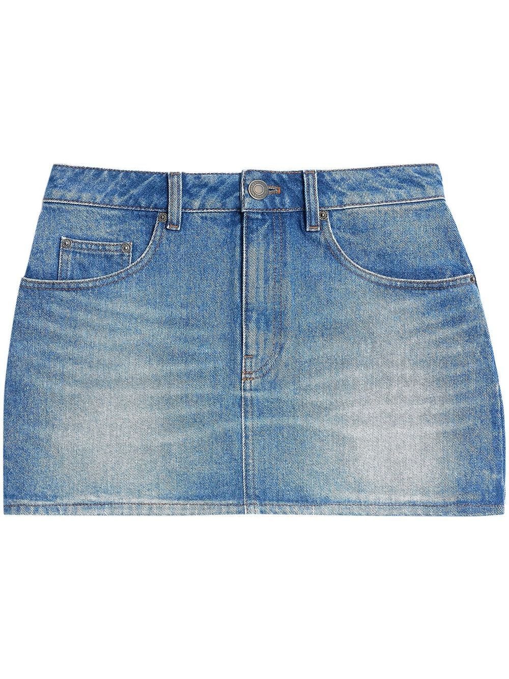 Denim mini skirt