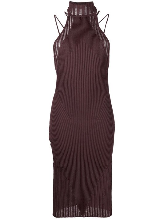 Ribbed midi dress