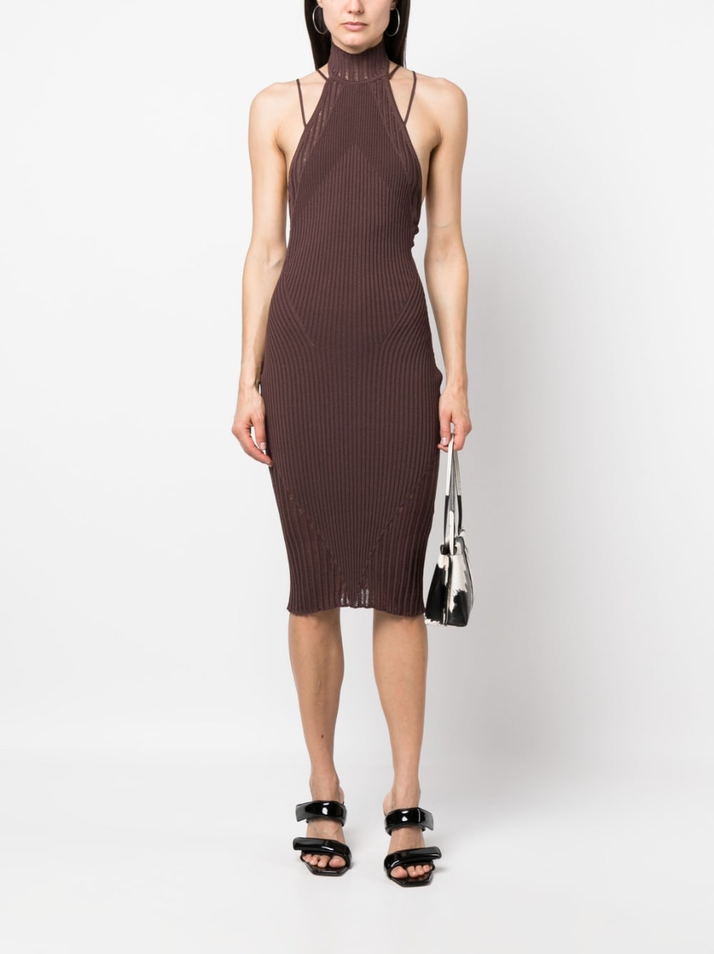 Ribbed midi dress