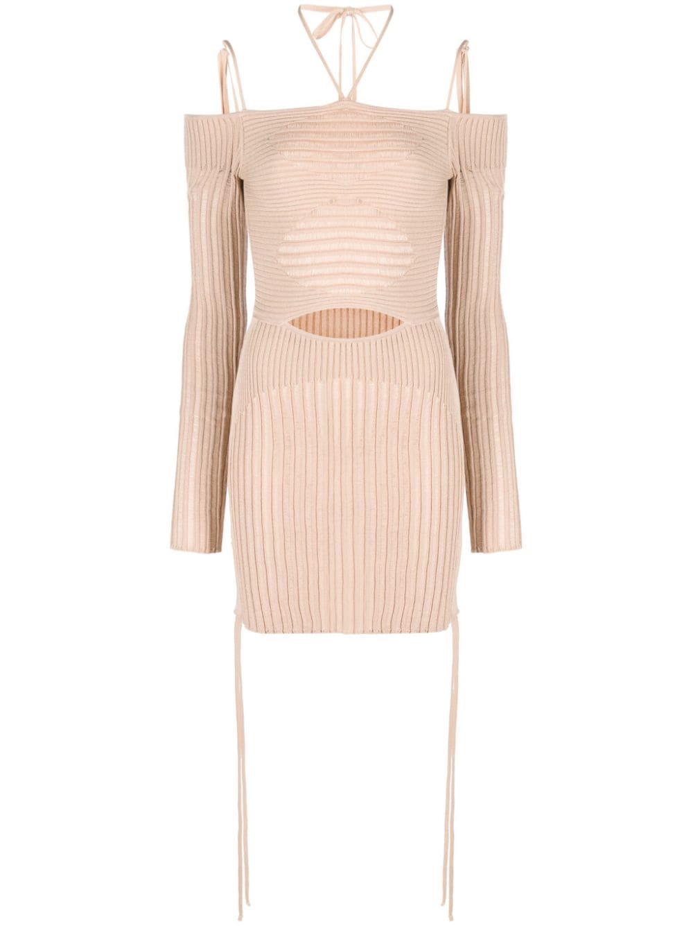 Knit ribbed mini dress