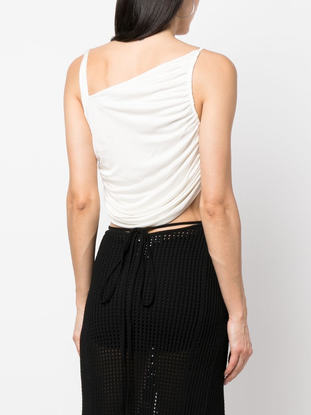 Cropped jersey top