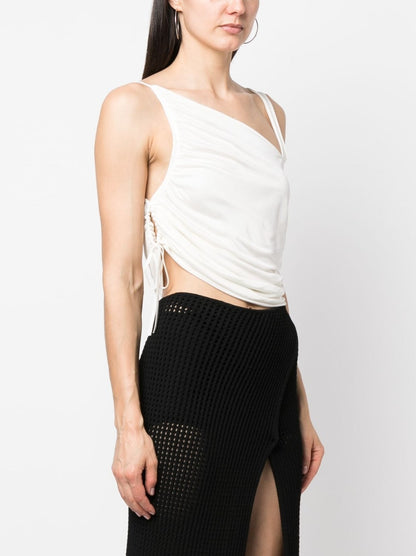 Cropped jersey top