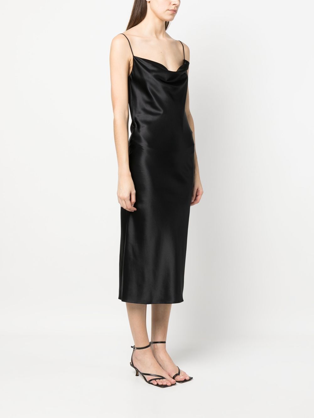 Midi silk slip dress