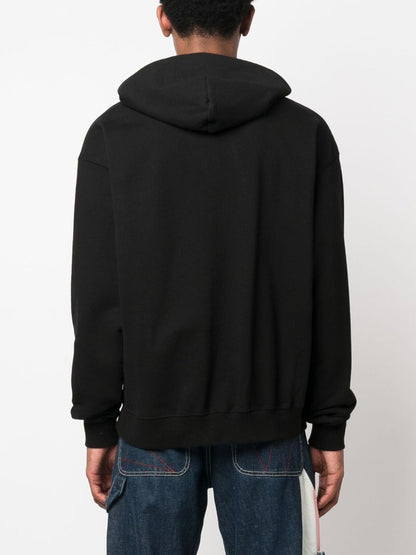 Embroidered logo hoodie