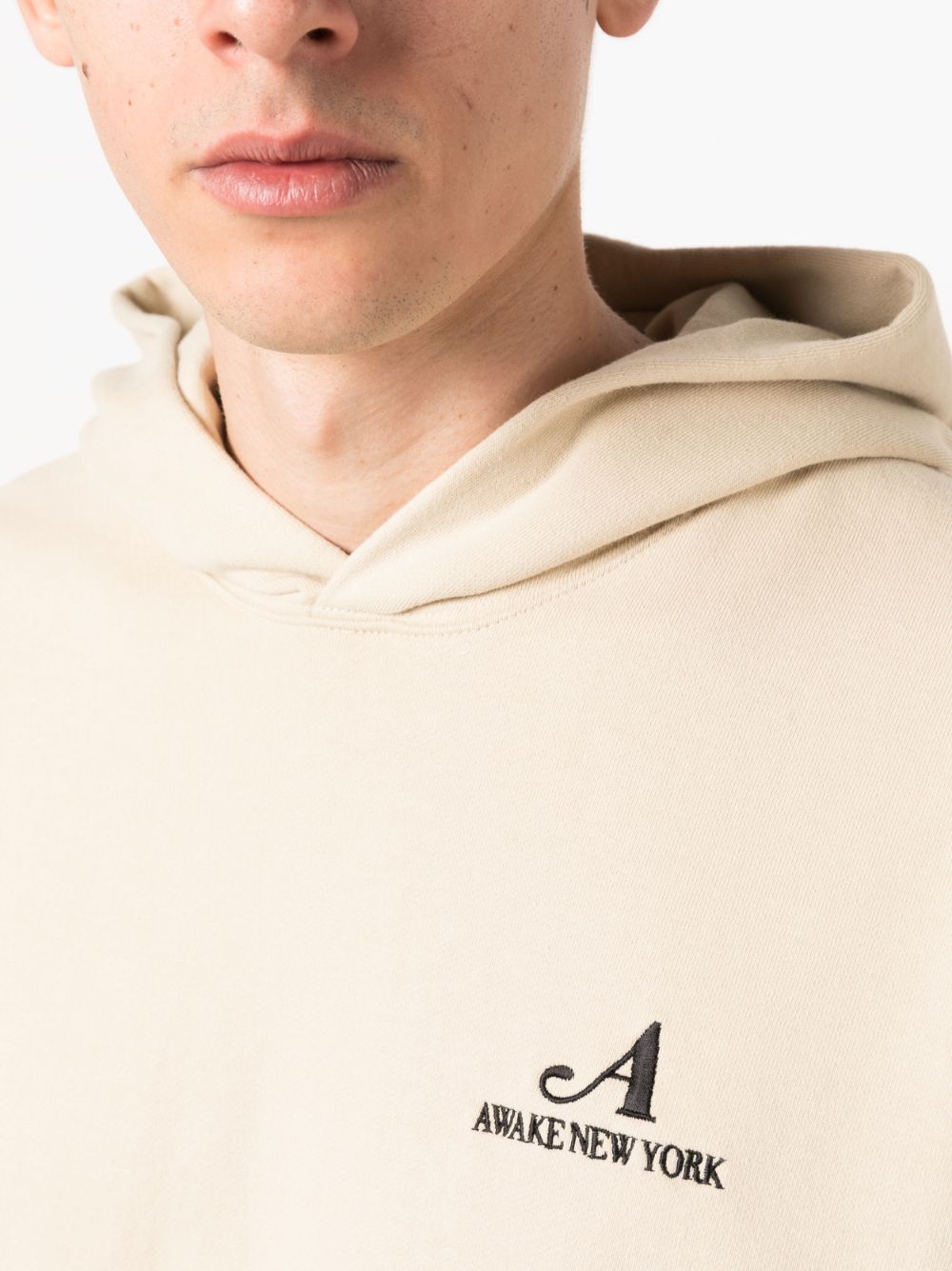 Embroidered logo hoodie