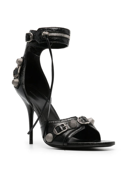 Le cagole leather heel sandals