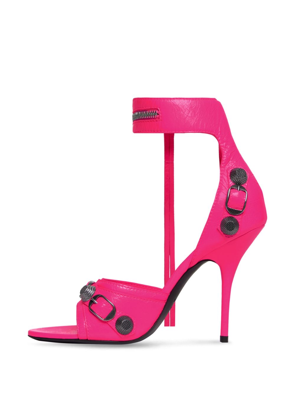 Le cagole leather heel sandals