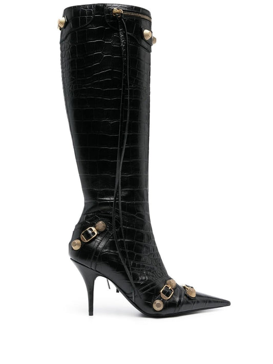 Le cagole leather heel boots